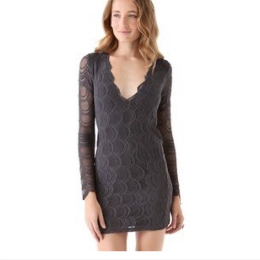 Nightcap lace gray dress